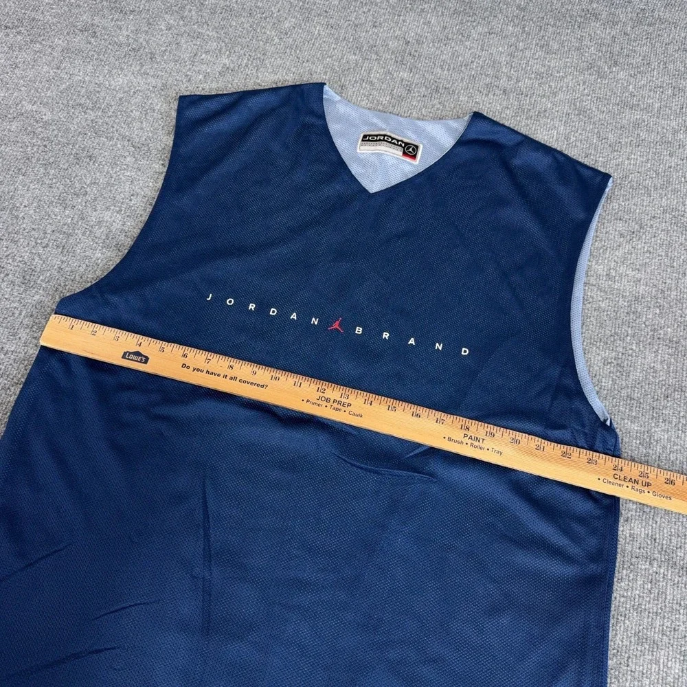 VINTAGE 90s NIKE AIR JORDAN Brand JUMPMAN REVERSIBLE JERSEY TANK TOP Mens L/XL
